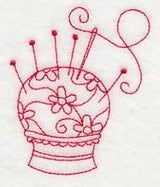 Pincushion 3 (Redwork)