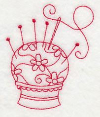 Pincushion 3 (Redwork)