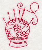 Pincushion 3 (Redwork)