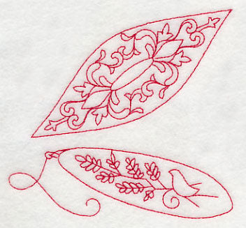 Tatting Shuttle 3 (Redwork)