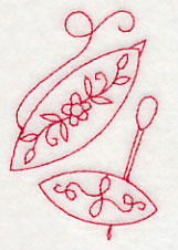 Tatting Shuttle 4 (Redwork)