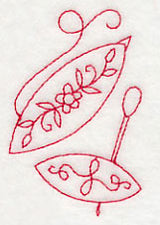 Tatting Shuttle 4 (Redwork)