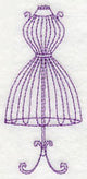 Dress Form 5 (Redwork)