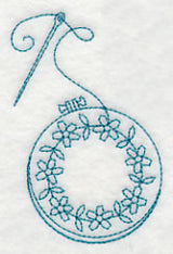 Hand Embroidery Hoop 1 (Redwork)