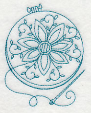 Hand Embroidery Hoop 5 (Redwork)