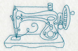 Sew It Seams Machine 2 (Redwork)