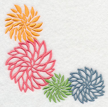 Flower Flourish Corner