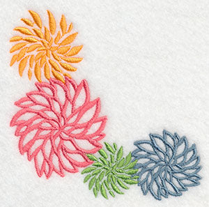 Flower Flourish Corner