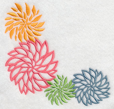 Flower Flourish Corner