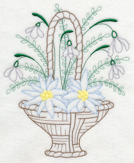Blooming January Basket (Vintage)