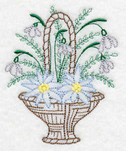 Blooming January Basket (Vintage)