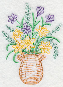 Blooming March Basket (Vintage)