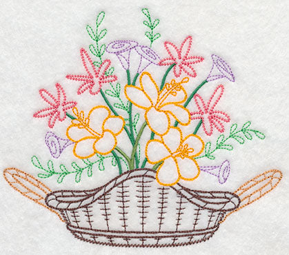 Blooming July Basket (Vintage)