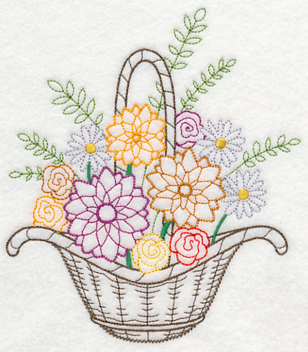 Blooming August Basket (Vintage)