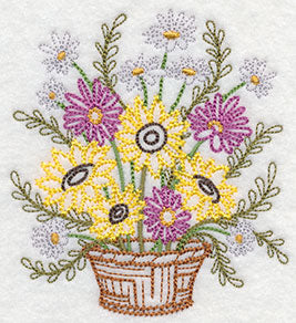 Blooming September Basket (Vintage)