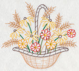Blooming November Basket (Vintage)