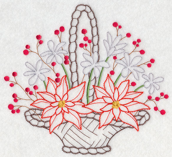 Blooming December Basket (Vintage)