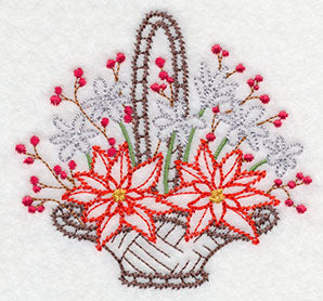 Blooming December Basket (Vintage)