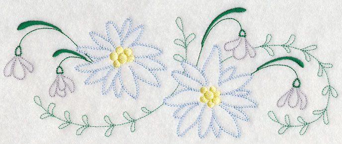 Blooming January Border (Vintage)