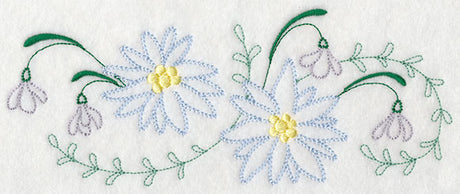 Blooming January Border (Vintage)