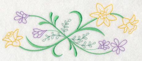 Blooming March Border (Vintage)