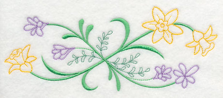 Blooming March Border (Vintage)