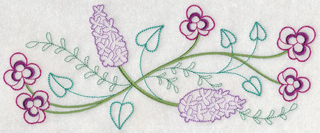 Blooming May Border (Vintage)