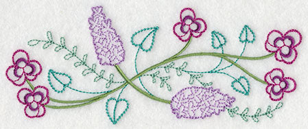 Blooming May Border (Vintage)