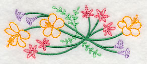 Blooming July Border (Vintage)