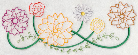 Blooming August Border (Vintage)