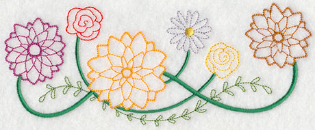 Blooming August Border (Vintage)