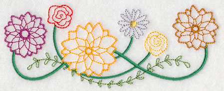 Blooming August Border (Vintage)