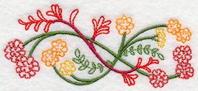 Blooming October Border (Vintage)