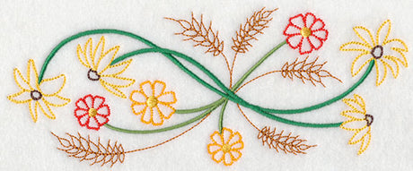 Blooming November Border (Vintage)