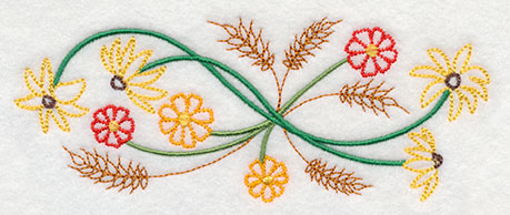 Blooming November Border (Vintage)