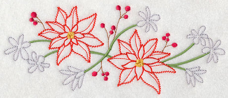 Blooming December Border (Vintage)