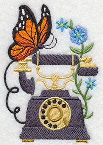 Telephone with Butterfly