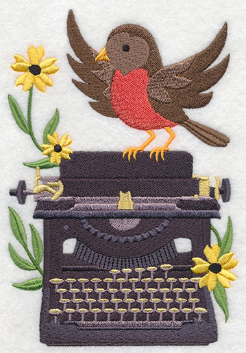 Typewriter with Bird