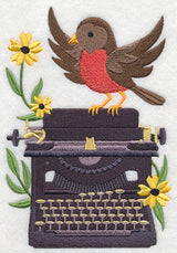 Typewriter with Bird