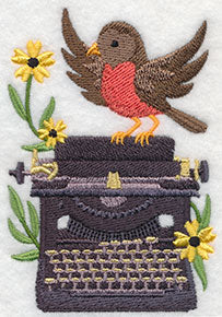 Typewriter with Bird