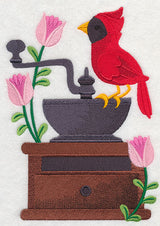 Coffee Grinder with Bird