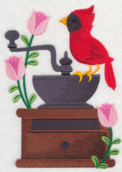 Coffee Grinder with Bird