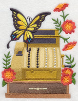 Cash Register with Butterfly