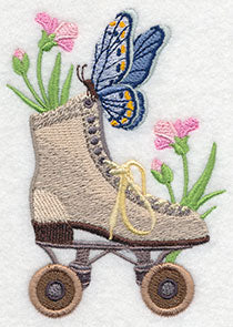 Roller Skate with Butterfly