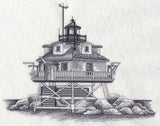 Thomas Point Shoal Lighthouse Sketch (Maryland)