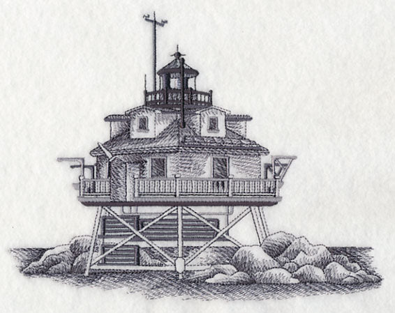 Thomas Point Shoal Lighthouse Sketch (Maryland)