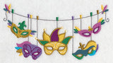 Mardi Gras Masks Clothesline
