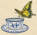 Blue Willow Tea - Cup and Butterfly 2