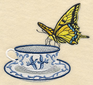 Blue Willow Tea - Cup and Butterfly 2