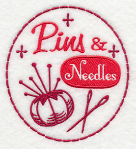 Crafty Notions Label: Pins & Needles